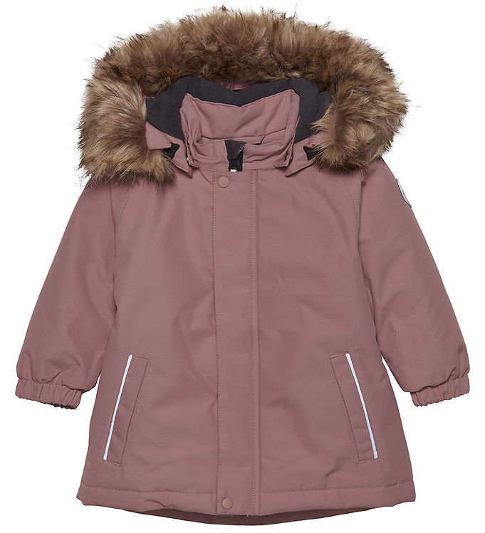 Parka m. fake fur - Burlwood - 104