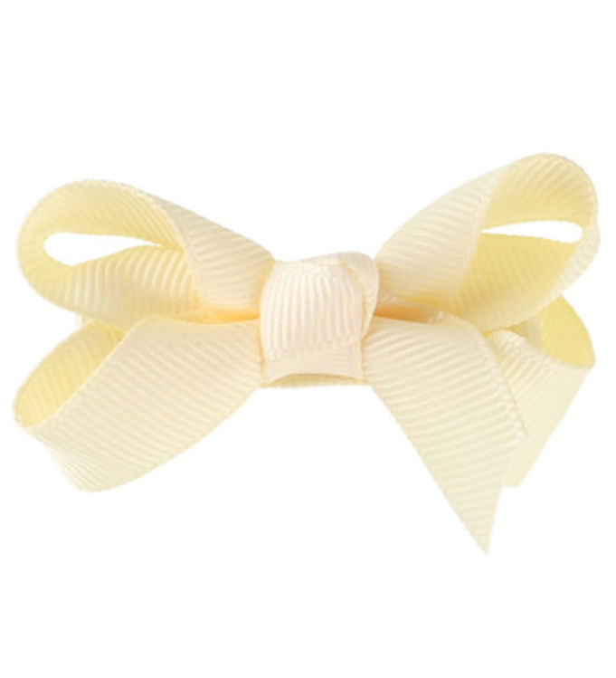 Bows By Stær Hårsløjfe - Klassisk - 6 cm - Lys Gul