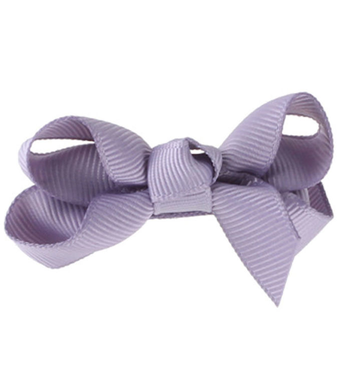 Bows By Stær Hårsløjfe - Klassisk - 6 cm - Støvet Lilla