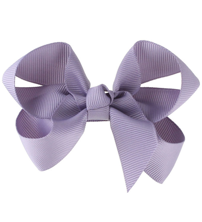 Bows By Stær Hårsløjfe - Klassisk - 8 cm - Støvet Lilla