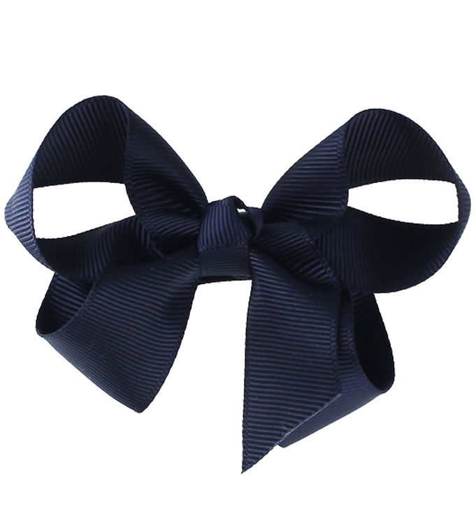 Bows By Stær Hårsløjfe - Klassisk - 8 cm - Mørk Navy
