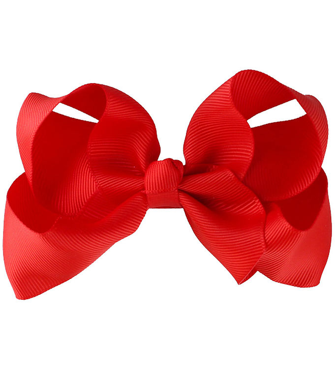 Bows By Stær Hårsløjfe - Klassisk - 10 cm - Valmuerød