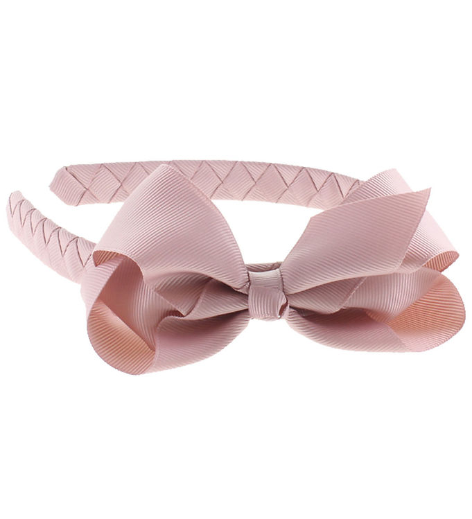 By Stær Hairband Classic Big Bow - Antique Rose