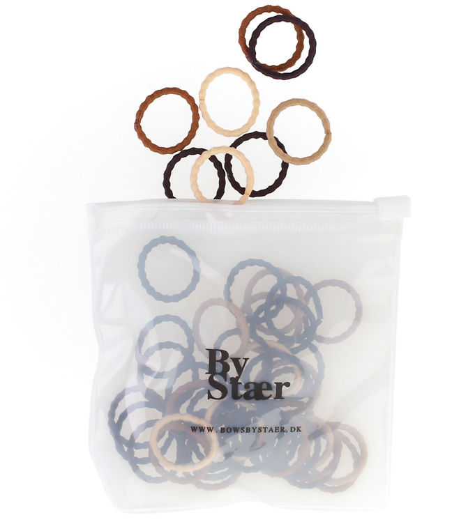 By Stær Mini Hair Elastics 50 Pieces - Mix 15