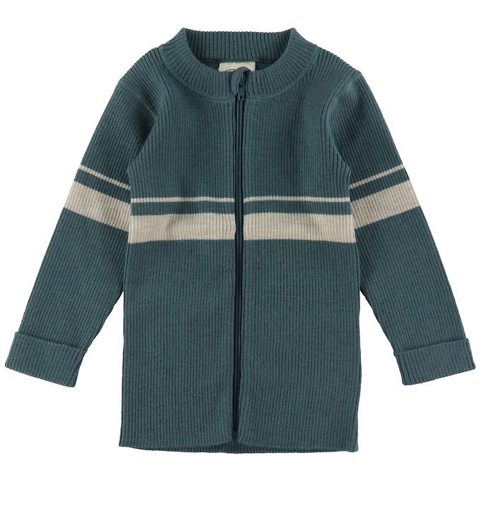 5: Voksi Cardigan - Uld - Sea Green