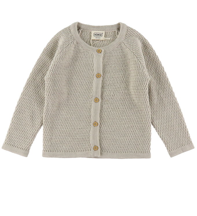 6: Voksi Cardigan - Uld - Seashell Sand