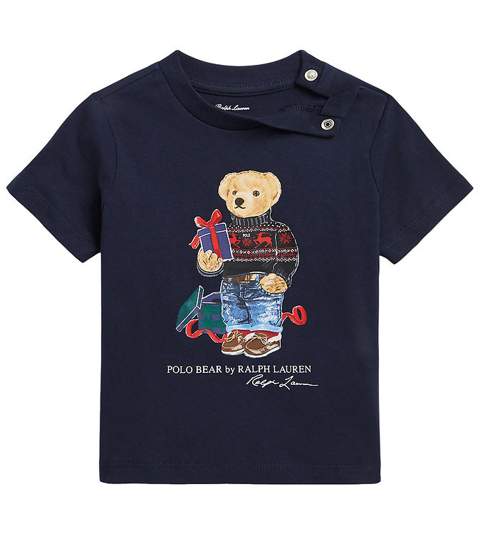 Polo Ralph Lauren T-shirt - Holiday - Navy m. Bamse