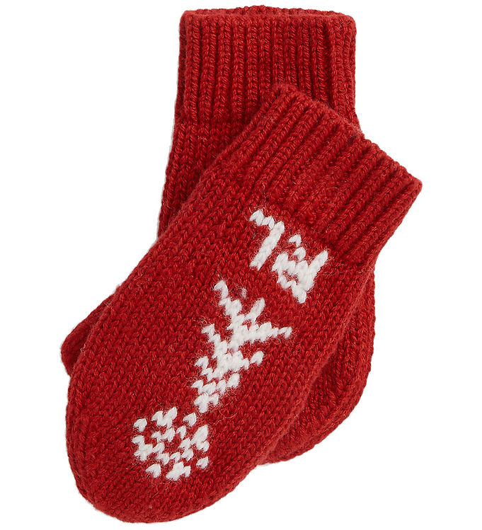 Polo Ralph Lauren Luffer – Reindeer – Strik – Rød m. Hvid