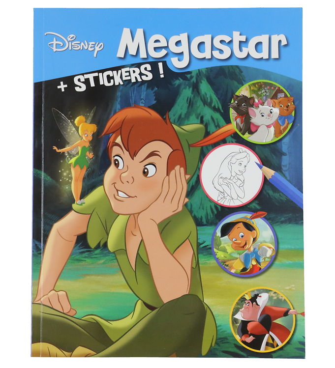 Megastar Malebog m. Klistermærker - 128 Sider - Disney