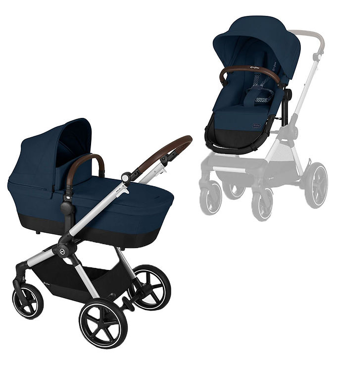 8: Cybex Eos Lux Ocean Blue 2-i-1 Klapvogn