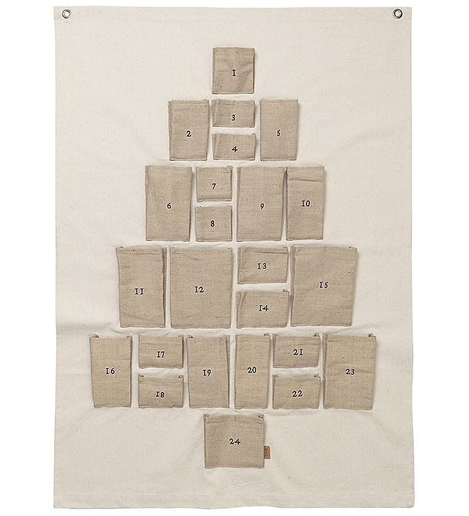 6: Ferm Living Julekalender - Pine - Maxi - Natural