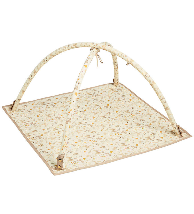 Cam Cam Aktivitetstæppe Beige Blade Sommerfugle