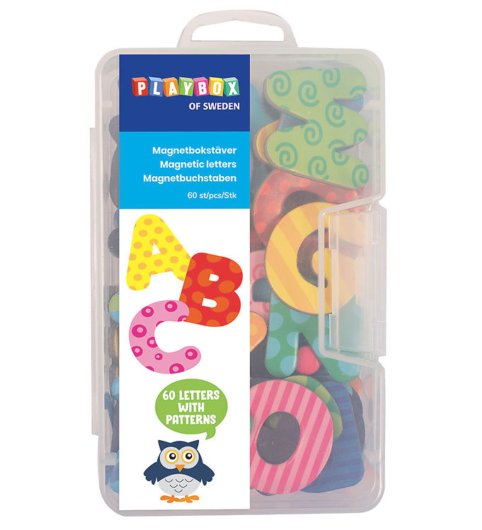 2: Playbox Magneter - 60 stk. - Magnetic Letters
