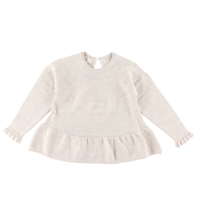 Copenhagen Colors Bluse Uld Pale Cream Melange