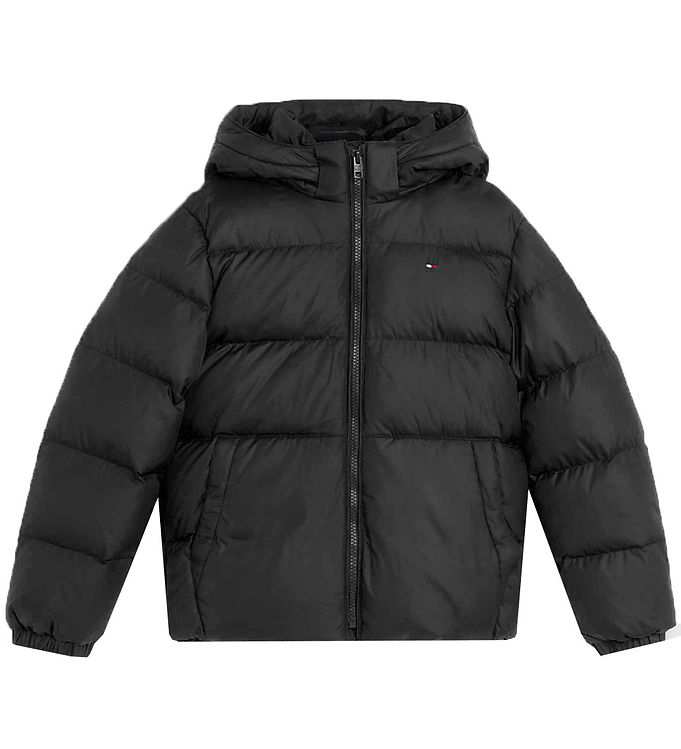 10: Tommy Hilfiger Dunjakke - Essential - Sort