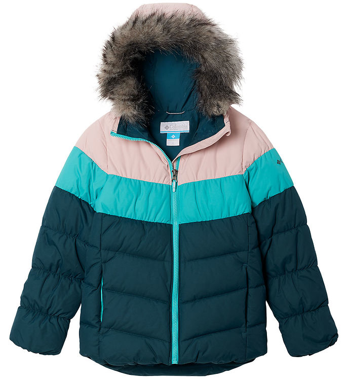 Columbia Dynejakke Arctic Blast Ii Rosa/turkis/blå