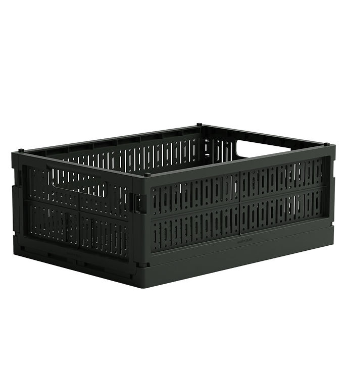 Made Crate Foldekasse - Midi - 33x24x13 cm - Washed Black Sweate