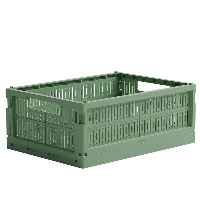 Made Crate Foldekasse - Midi - 33x24x13 cm - Green Bean Green