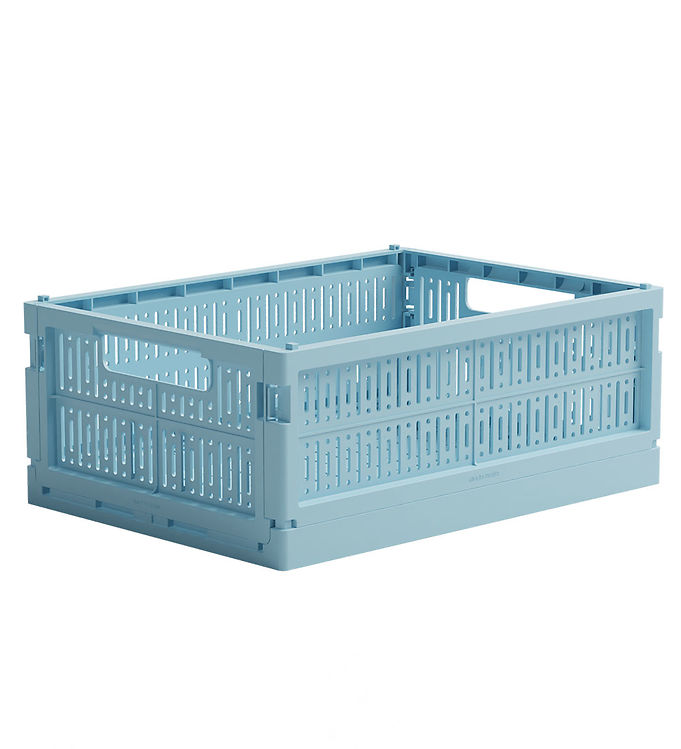 Made Crate Foldekasse - Midi - 33x24x13 cm - Crystal Blue