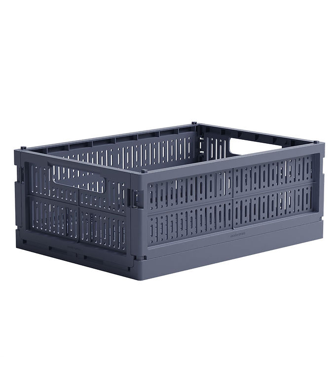 Made Crate Foldekasse – Midi – 33x24x13 cm – Blue Grey