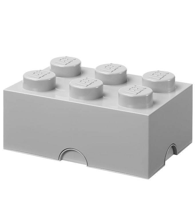 LEGOÂ® Storage Opbevaringsboks - 6 Knopper - 37,5x25x18 - Stone G