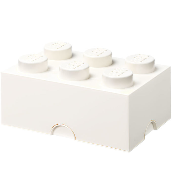 LEGOÂ® Storage Opbevaringsboks - 6 Knopper - 37,5x25x18 - Hvid