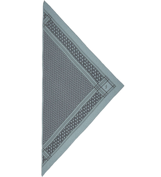 14: Lala Berlin Tørklæde - 162x85 cm - Triangle Monogram M - Grey on