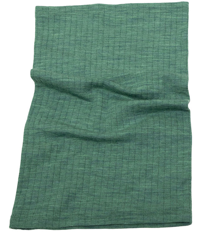 #3 - Halsedisse i grøn basis 100% merinould - ribform