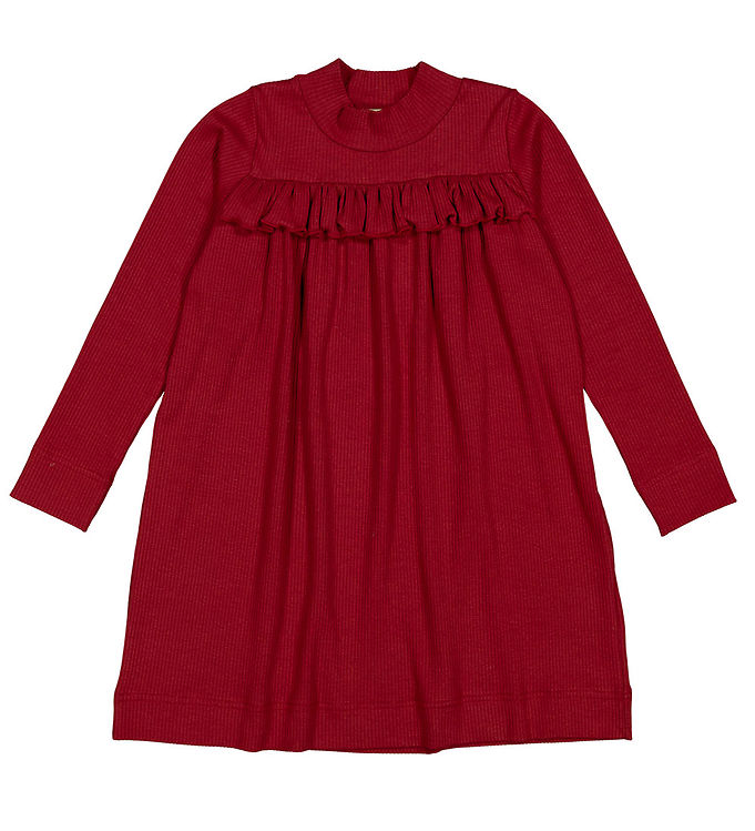 MarMar Kjole - Modal - Rib - Dea F - Hibiscus Red