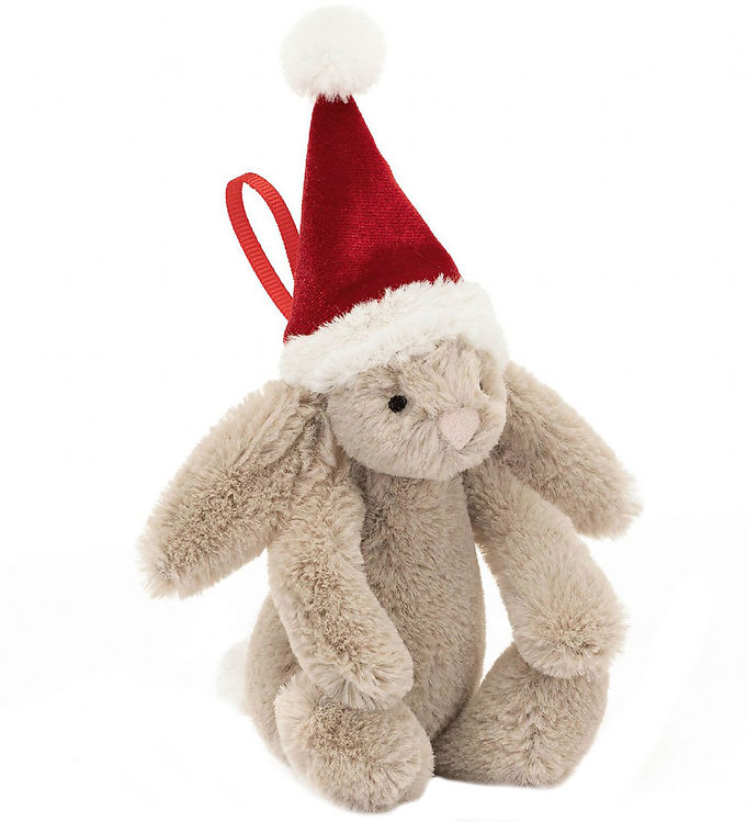 Jellycat Julepynt - 13x6 cm Bashful Christmas Bunny unisex