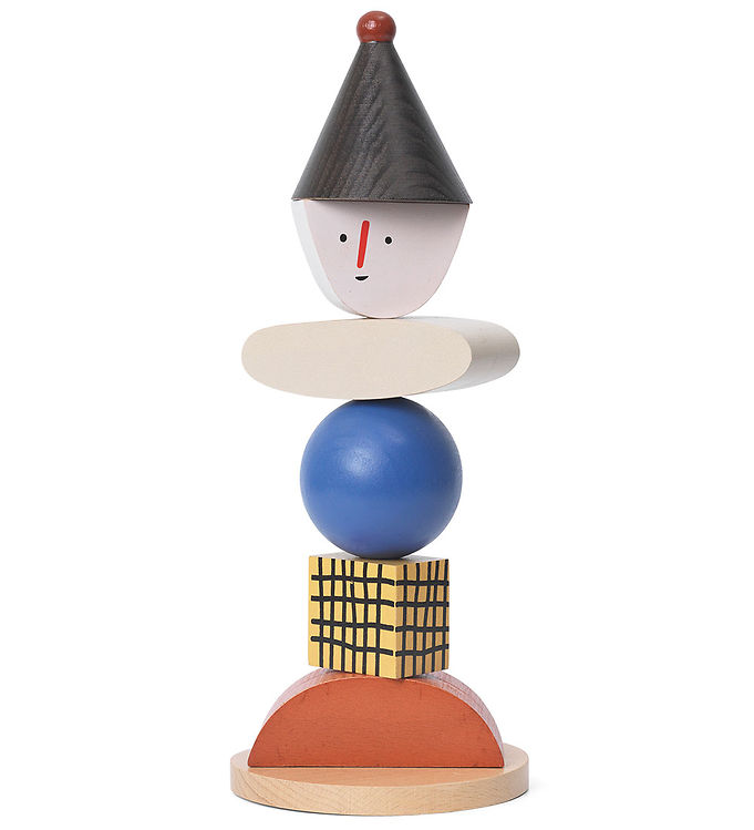 9: Ferm Living Stablelegetøj - Figure Stacking Blocks - Multi