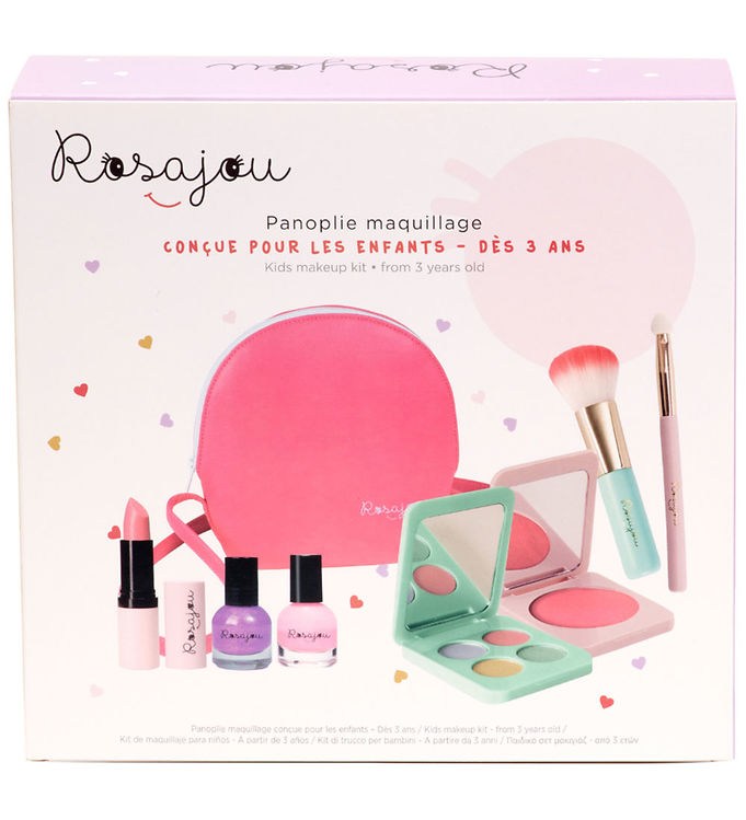Rosajou Sminkesæt Blush/læbestift/neglelak M M 9 Dele