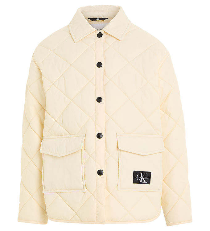 Calvin Klein Dynejakke Vanilla