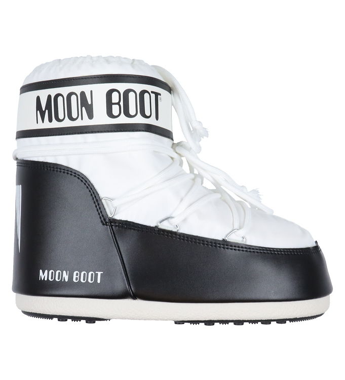 Moon Boot Vinterstøvler Icon Low Nylon Hvid Fragtfri I Dk