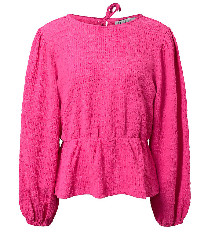 Hound Bluse Back Ribbon Top Pink