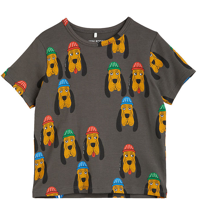 9: Mini Rodini T-shirt - Bloodhound - Grå