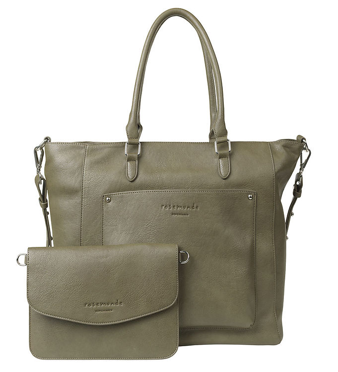 4: Rosemunde Shopper m. Clutch - 2 In 1 - Dark Olive/Silver