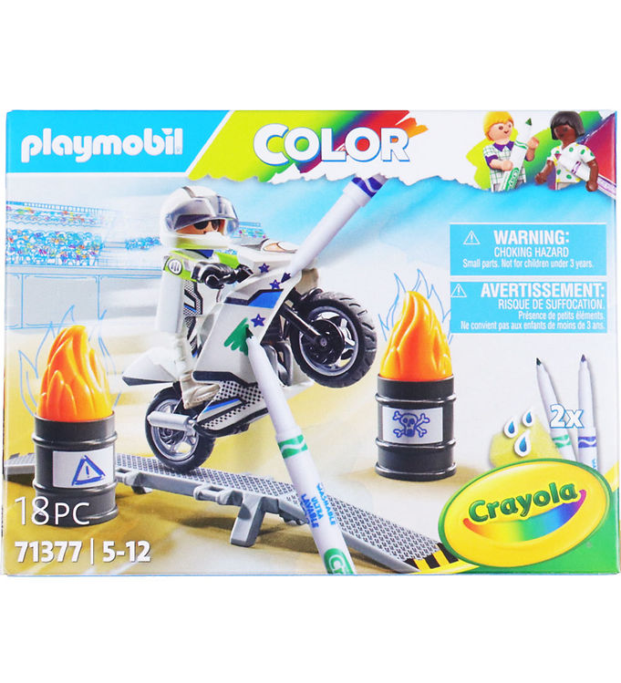 #3 - Playmobil Color - Motorcykel - 71377