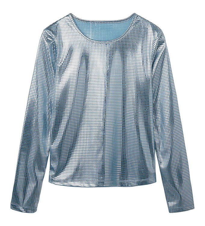 15: LMTD Bluse - Cropped - NlfNirror - Delphinium Blue