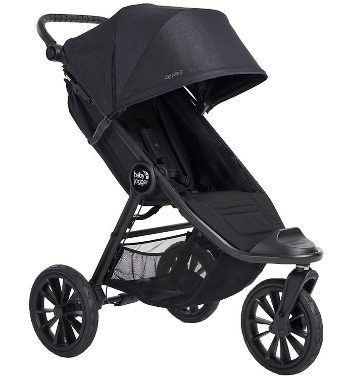 Billede af Baby Jogger Klapvogn m. Regnslag - City Elite 2 - Opulent Black