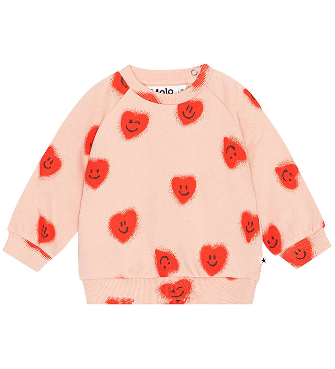 Molo Sweatee Shirt Disc Red Hearts