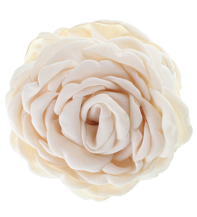 Bows By Stær Hårklemme - 12 cm - Daisy - Stor - Råhvid