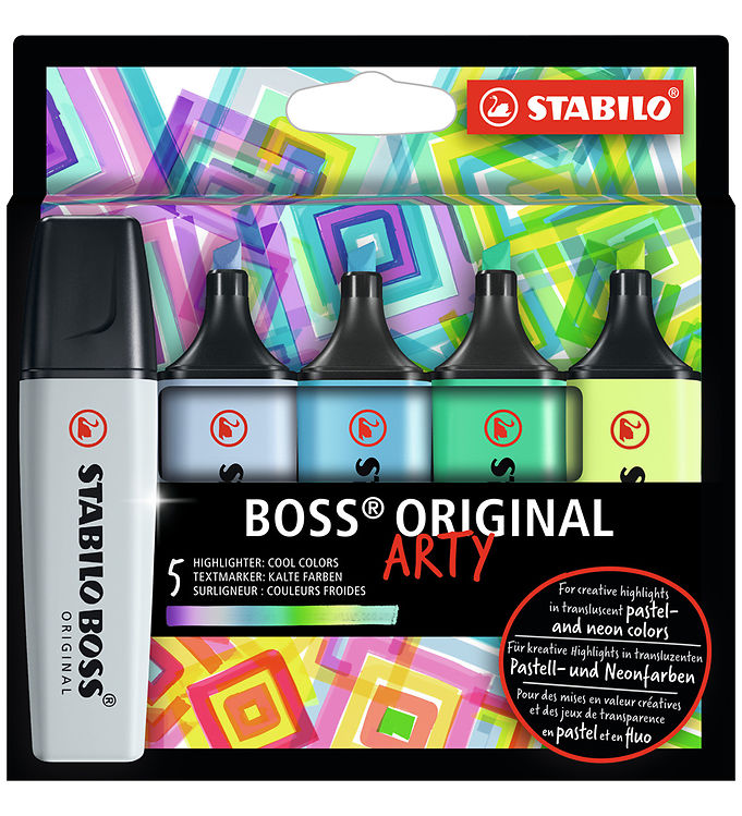 10: Stabilo Overstregningstuscher - Boss - 5 stk. - Pastel/Neon