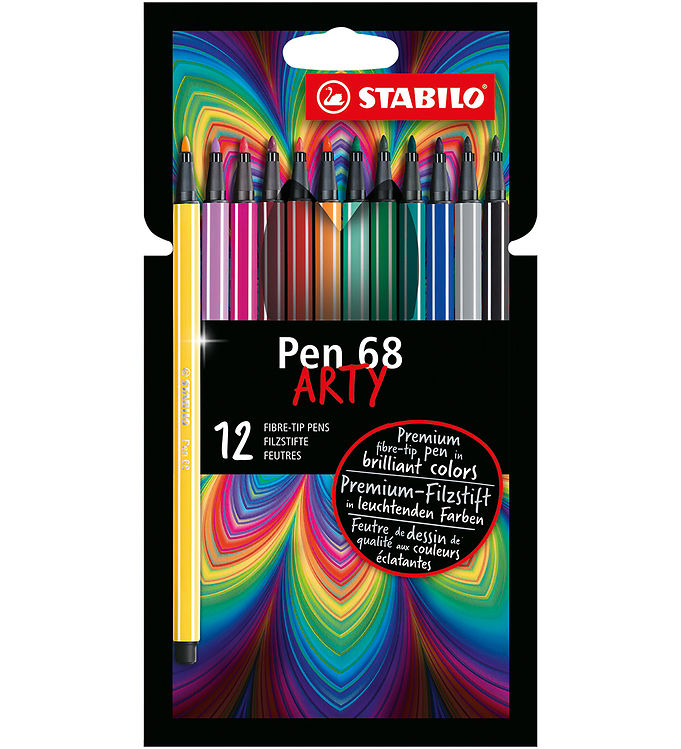 Stabilo Tuscher - Pen 68 Arty - 12 stk. - Multifarvet