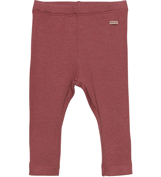 5: Minymo Leggings - Rib - Roan Rouge