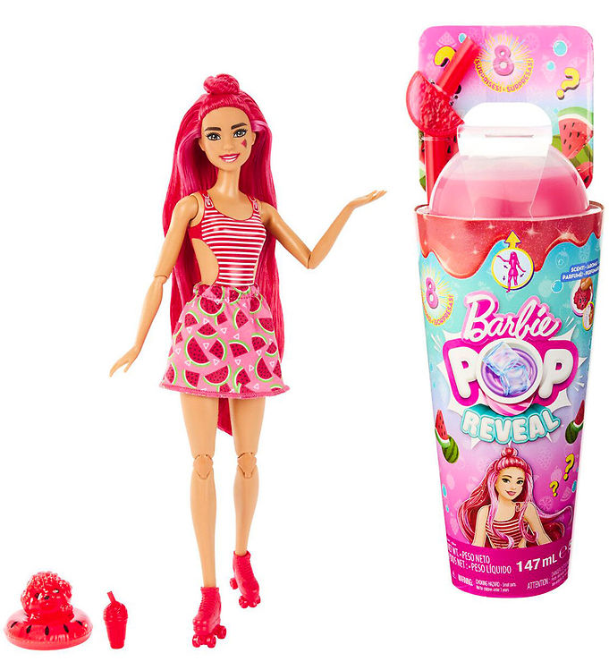 Billede af Barbie Dukke - Pop Reveal Juicy Fruits Watermelon Crush - Pink