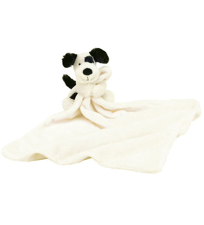 5: Jellycat Nusseklud - 34x34 cm - Bashful Black and Cream Puppy