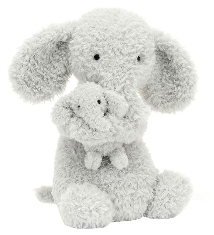 Billede af Jellycat Bamse - 26x14 cm - Grey Huddles Elephant