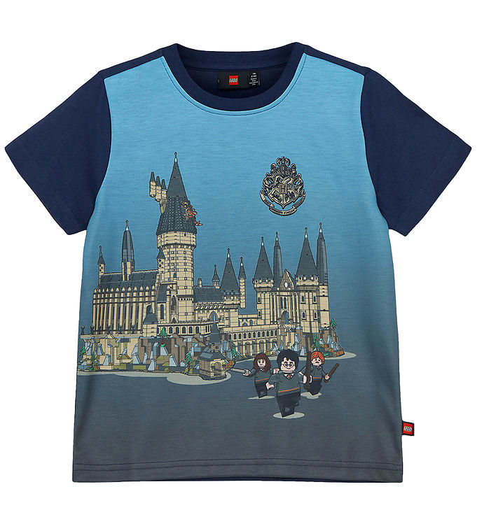 11: LEGOÂ® Harry Potter T-shirt - LWTano 116 - Dark Navy m. Hogwarts