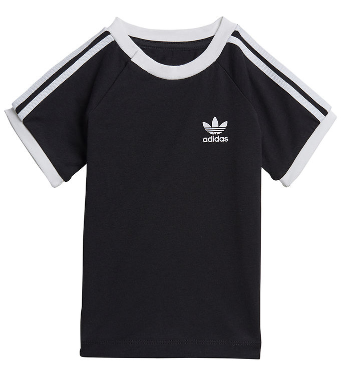 Billede af adidas Originals T-shirt - 3 Stripes - Sort/Hvid